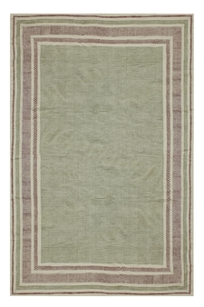 Dining Room Kilim Dhurrie Natural Geometric Area Rug Indian Cotton Carpet