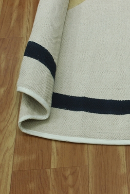 Hand Woven Kilim Yoga Garden Dhurrie Indian Natural Rug Pure Cotton Carpet 5