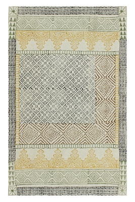 Casavani Pure Cotton Yoga Outdoor Patio Mat Beige Bedroom Area Carpet 1