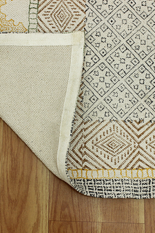 Casavani Pure Cotton Yoga Outdoor Patio Mat Beige Bedroom Area Carpet