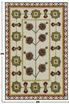 Traditional Kilim Green Dining Area Rugs Living Room Floor Carpet