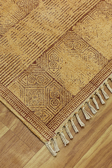 Living Room Cotton Rug Kilim Flat Weave Carpet Geometric Bedroom Rug