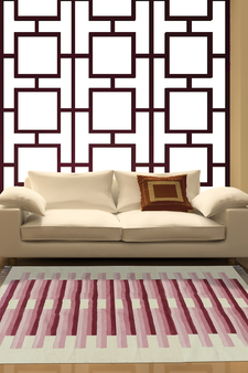 Casavani Indian Handmade Dhurrie Beige Cotton Carpet Dining Room Decor Rug