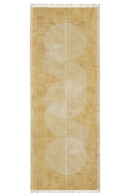Geometric Rug Brown Kitchen Durries Handmade Custom Cotton Rugs 1