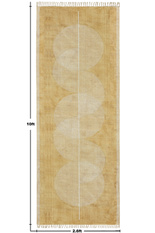 Geometric Rug Brown Kitchen Durries Handmade Custom Cotton Rugs