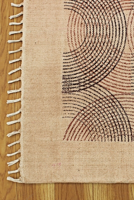 Casavani Hand Woven Durries Geometric Kitchen Outdoor Brown Carpet 4
