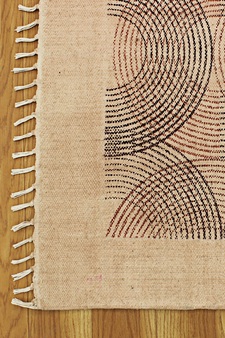Casavani Hand Woven Durries Geometric Kitchen Outdoor Brown Carpet