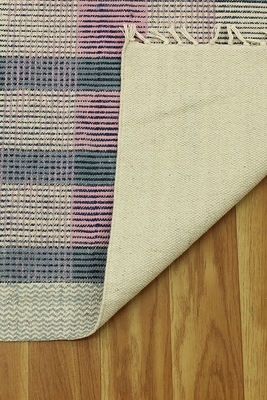 Casavani Indian Hand Woven Beige Durries Traditional Kilim Dining Room Rug 4