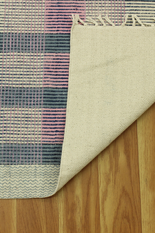 Casavani Indian Hand Woven Beige Durries Traditional Kilim Dining Room Rug