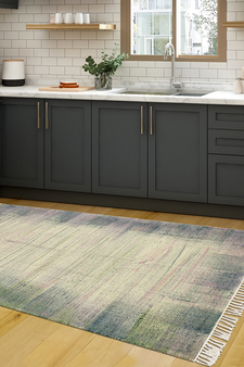 Casavani Indian Handmade Cotton rug Beige kitchen floor Bedroom Rug