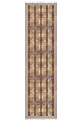 Casavani Beige Handmade Pure Cotton Durries Geometric Rugs Garden Area Rug 1