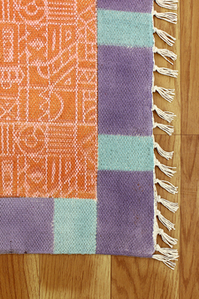 Casavani Pink Home Decor Carpet Pure Cotton Dhurrie Traditional Kilim