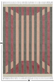 Casavani Beige Cotton Dhurrie Traditional Carpet Garden Yoga Kilim