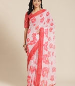White Sophesticated Partywear Saree For Wedding Season