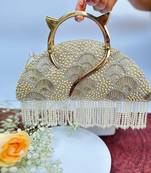 Thea Gold Halfmoon Bag