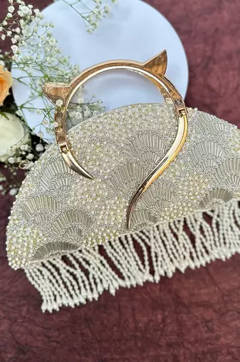 Thea Gold Halfmoon Bag
