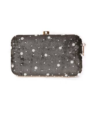 Grace Embellished Grey Clutch 6