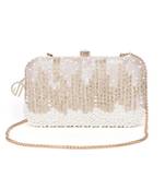 Grace Embellished Rosegold Clutch