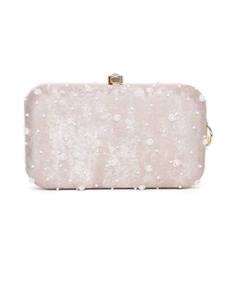 Grace Embellished Rosegold Clutch 4