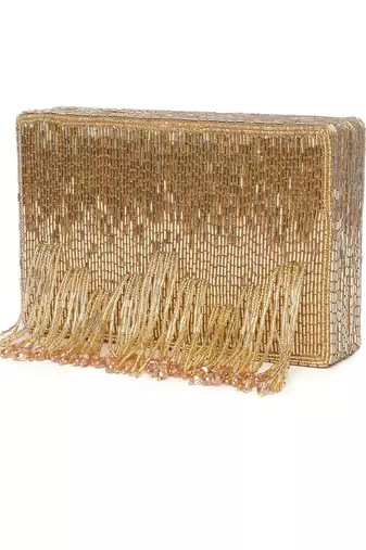 Edie Gold Clutch