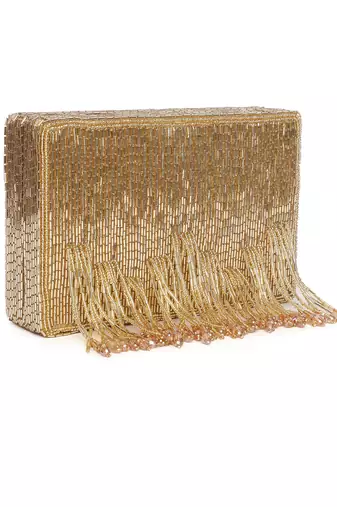 Edie Gold Clutch