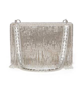 Edie Silver Clutch 1