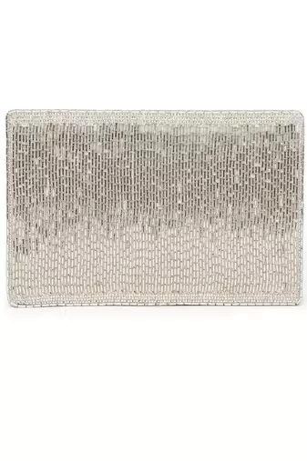 Edie Silver Clutch