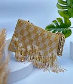 Edie Silver Gold Clutch