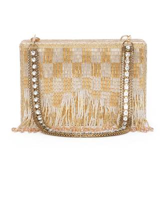 Edie Silver Gold Clutch 2