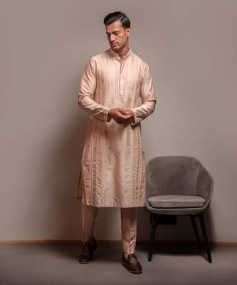 Rosewater Embroidered Kurta Set 2