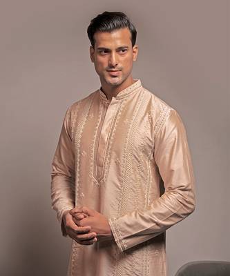 Rosewater Embroidered Kurta Set 4