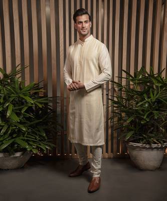 Ivory Embroidered Kurta Set 1