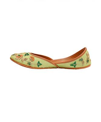 Olive Spring Knot Jutti 3