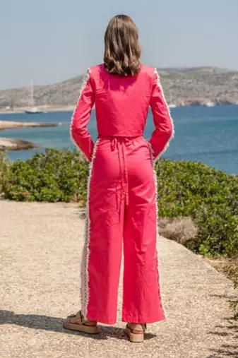 Pink Poplin Co-Rd Set