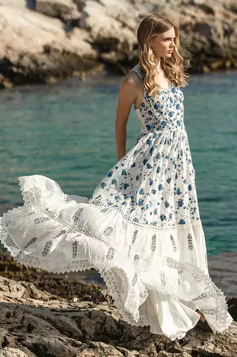 Off White Mulmul Maxi Dress