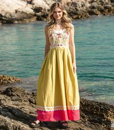 Yellow Poplin Dress