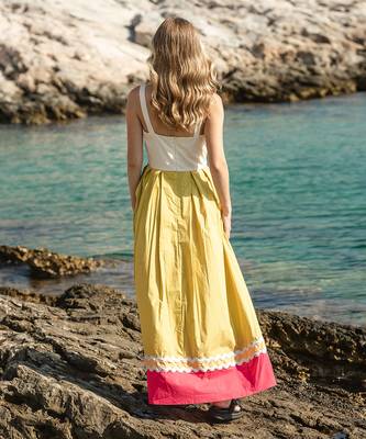 Yellow Poplin Dress 3