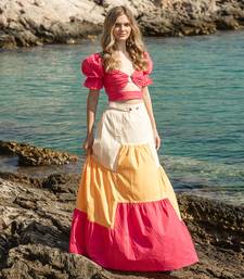 Pink Poplin Skirt Set