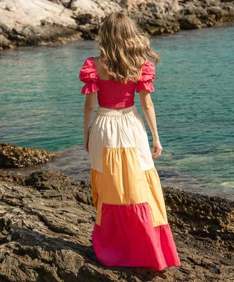 Pink Poplin Skirt Set 4