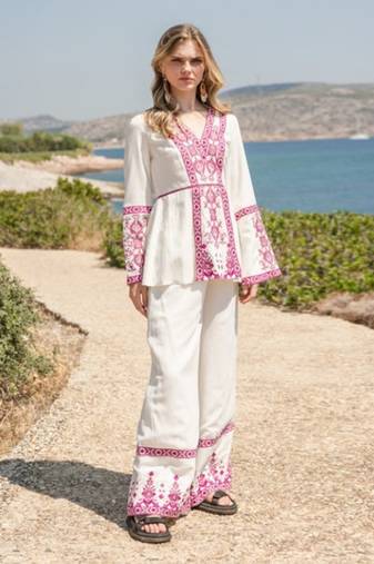 White Poplin Co-Rd Set