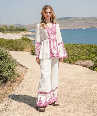 White Poplin Co-Rd Set 1