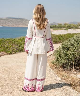 White Poplin Co-Rd Set 2