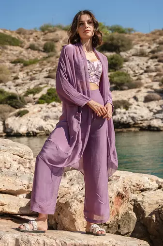Purple Pant Set