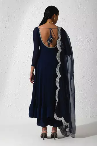 Midnight Blue Stella  Anarkali Set