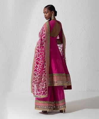 Hot Pink Ellinor Anarkali Set 3