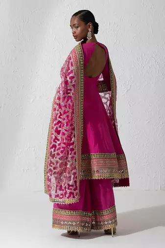 Hot Pink Ellinor Anarkali Set