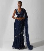 Midnight Blue Izel Saree Set