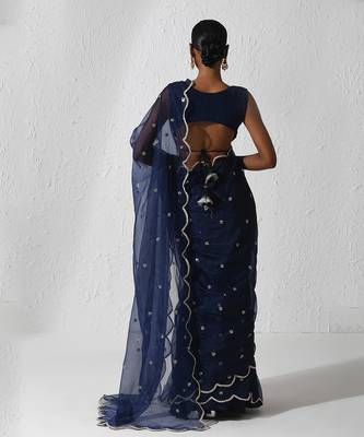 Midnight Blue Izel Saree Set 4
