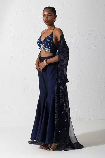 Midnight Blue Kaena Cape Set
