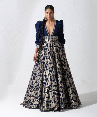 Midnight Blue Modesty Dress 1